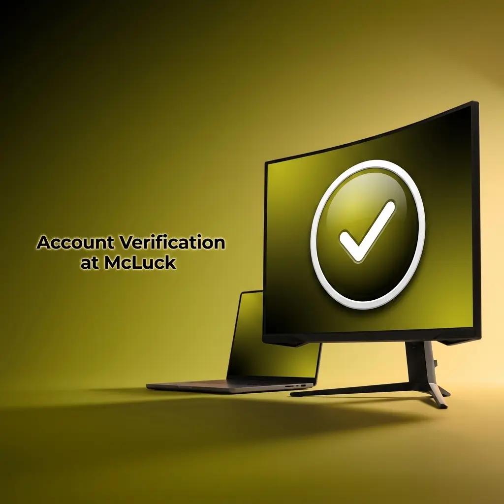 McLuck account verification process showing KYC steps for identity documents and address confirmation to redeem Sweeps Coins