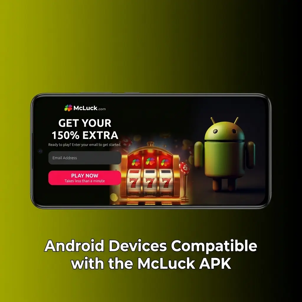 Android devices compatible with McLuck APK including Samsung, Google Pixel, Sony, OnePlus, and Xiaomi models running Android 5.0+
