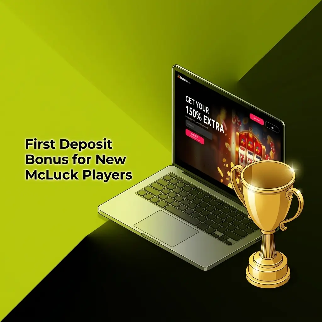 McLuck first deposit bonus offering GC 7,500 Gold Coins and SC 2.5 free Sweeps Coins for new US players