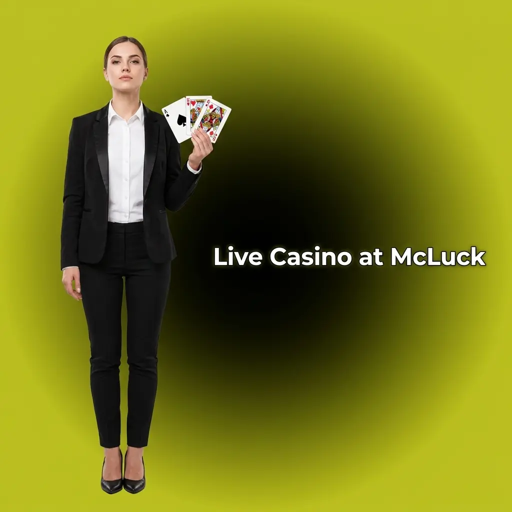 McLuck live casino with real human dealers streaming HD blackjack, roulette, baccarat, and game shows online