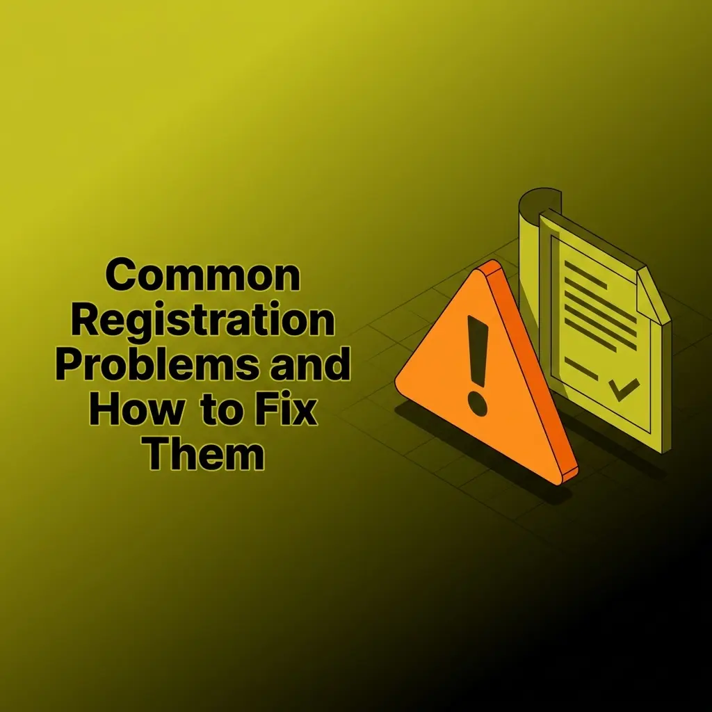 McLuck registration troubleshooting guide showing common signup errors and step-by-step solutions for new users