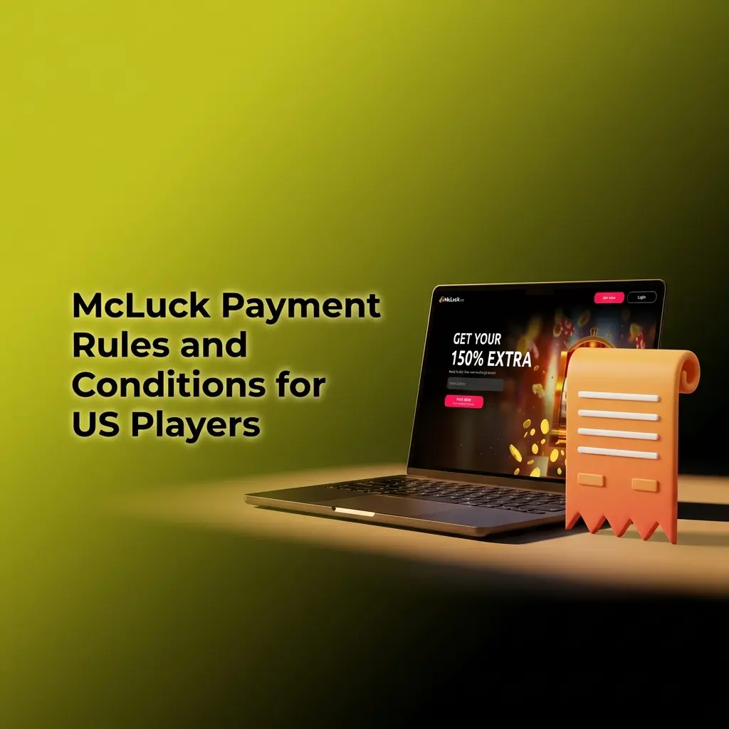 McLuck payment rules for US players covering KYC verification, state eligibility, SC play-through, and account conditions