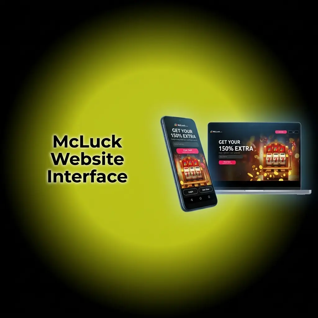 McLuck website interface showing top navigation bar with Casino, Sports, Promotions tabs and account dashboard for US players