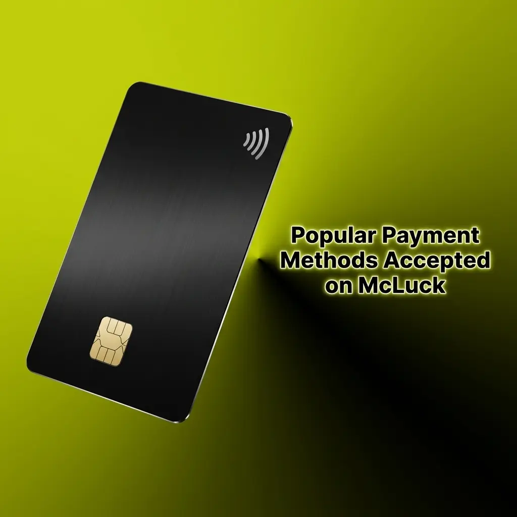 McLuck accepted payment methods including Visa, Mastercard, Apple Pay, and Google Pay icons displayed together