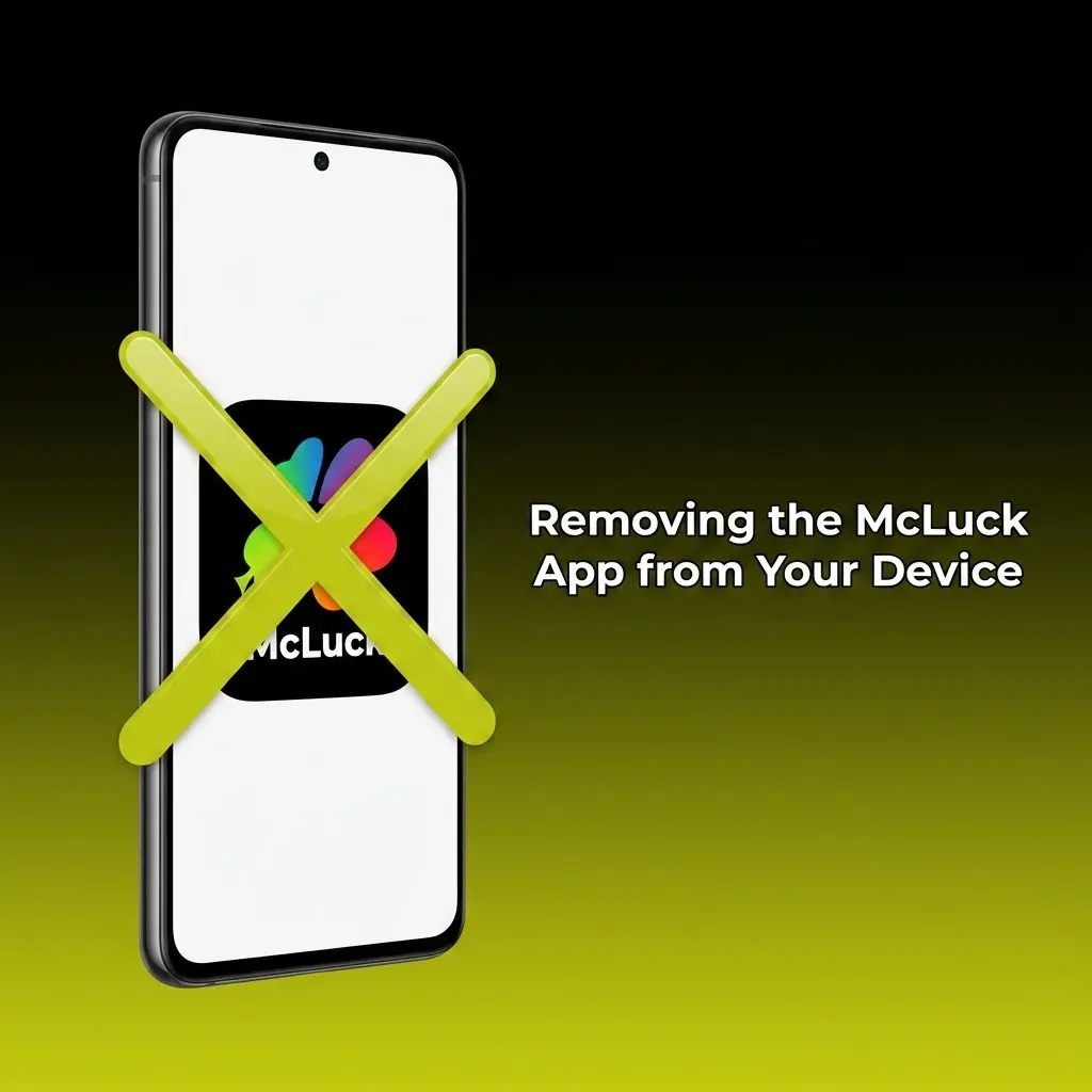 McLuck app uninstall process on Android and iPhone with account data remaining intact after deletion